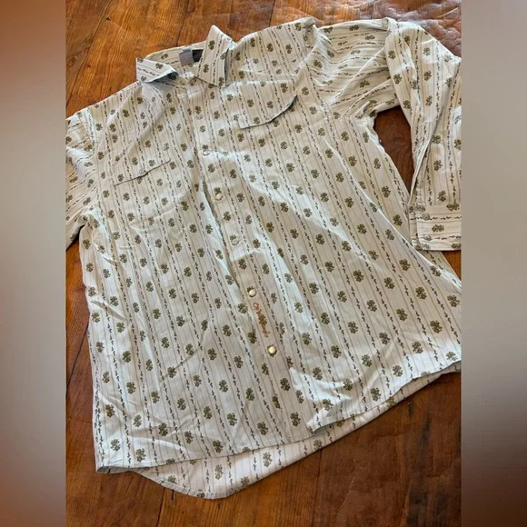 OP Men's Vintage Western Button Down Shirt - Picture 1 of 6